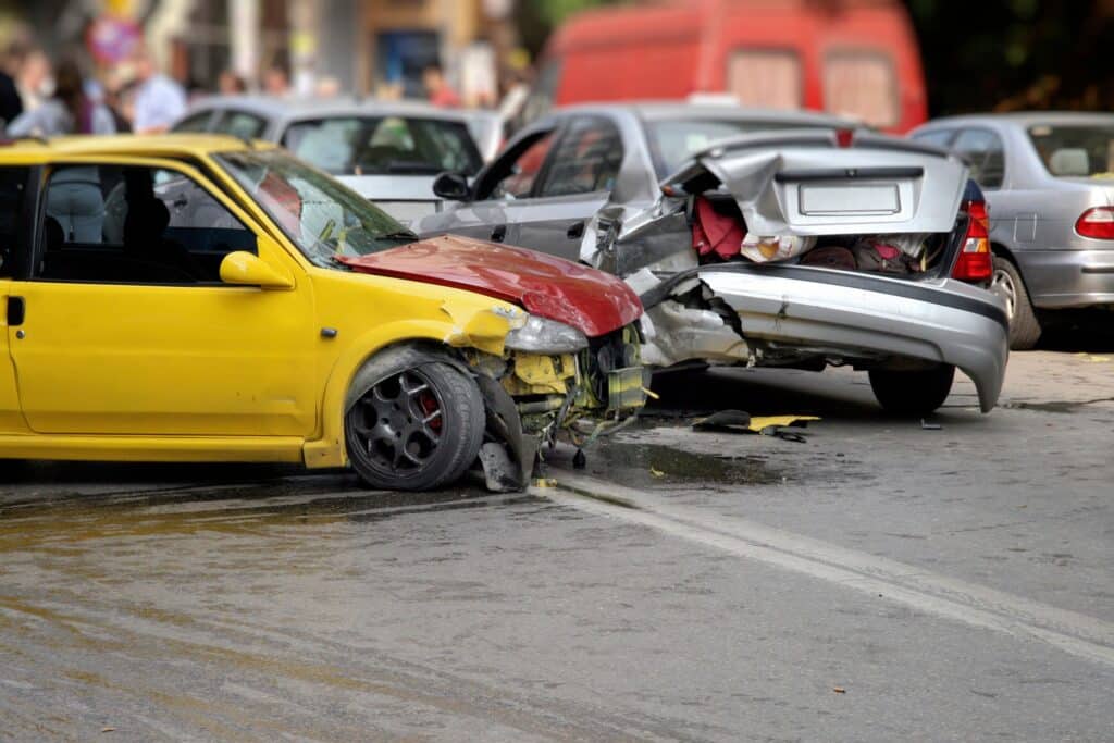 911 call after car accident